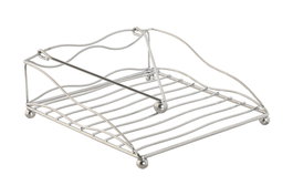 DKD Home Decor Servilletero de Metal Cromado Plateado 19x19x7 cm