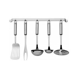 WMF 18.7152.9990 Set de Utensilios de Cocina de 6 Piezas de Acero Inoxidable Apto para Lavavajillas