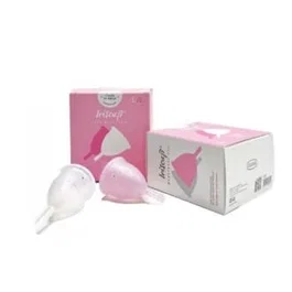 IRISANA Pack Iriscup Copas Menstruales 2 Tallas + Lubricante Íntimo + Toallitas Reutilizables - Copa Vaginal