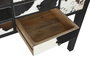 DKD Home Decor Consola de Mango y Piel 135 x 40 x 94 cm