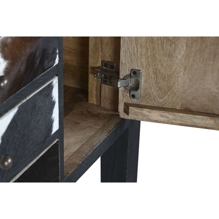 DKD Home Decor Consola de Mango y Piel 135 x 40 x 94 cm DKD Home Decor Consola de Mango y Piel 135 x 40 x 94 cm