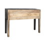 DKD Home Decor Consola de Mango y Piel 135 x 40 x 94 cm