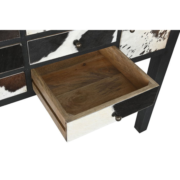 DKD Home Decor Consola de Mango y Piel 135 x 40 x 94 cm DKD Home Decor Consola de Mango y Piel 135 x 40 x 94 cm