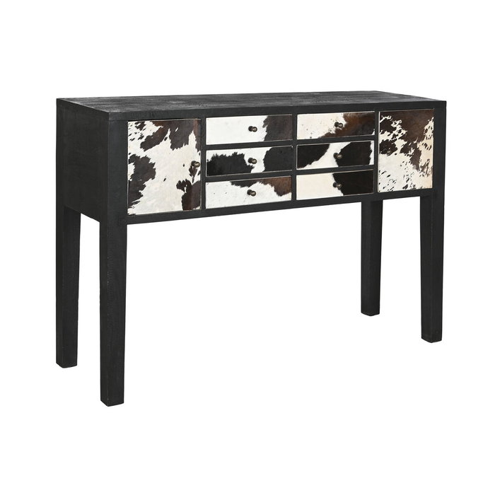 DKD Home Decor Consola de Mango y Piel 135 x 40 x 94 cm DKD Home Decor Consola de Mango y Piel 135 x 40 x 94 cm