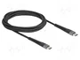 DeLOCK Cable USB 2.0 Type-C™ a Type-C™ 60 W 2 m Negro