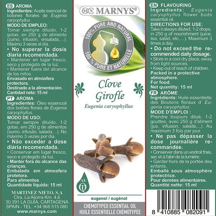 MARNYS Aceite Esencial de Clavo 15 ml