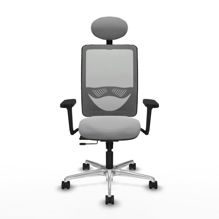 PIQUERAS Y CRESPO Silla de oficina Zulema con mecanismo Sincro/Traslack, Gris