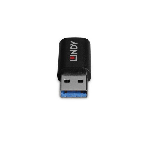 Lindy 71264 Cambiador de Género USB Type A a USB Type C Negro