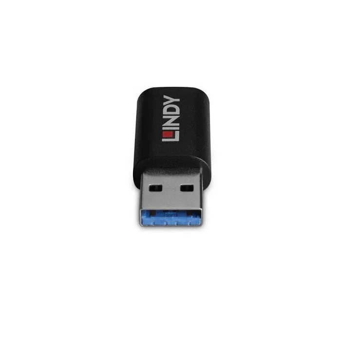 Lindy 71264 Cambiador de Género USB Type A a USB Type C Negro