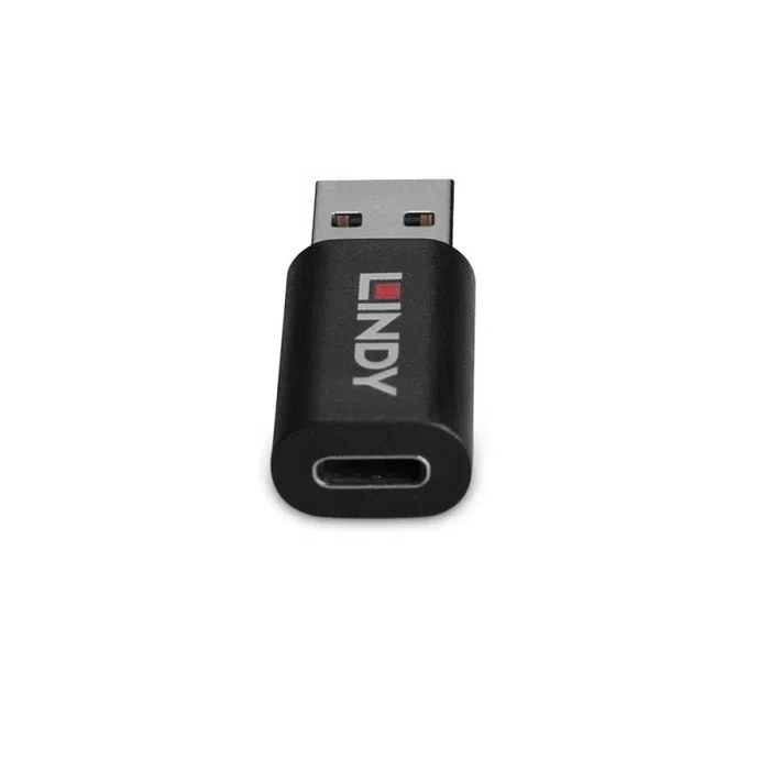 Lindy 71264 Cambiador de Género USB Type A a USB Type C Negro