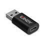 Lindy 71264 Cambiador de Género USB Type A a USB Type C Negro