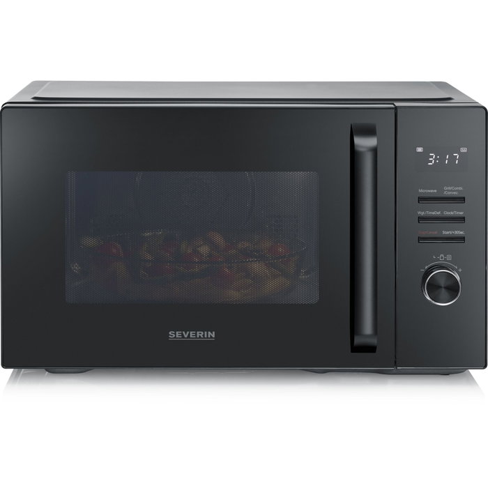 Severin MW 7798 Microondas con Parrilla y Aire Caliente, Negro