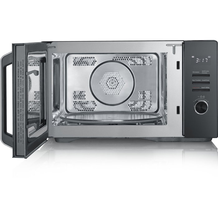 Severin MW 7798 Microondas con Parrilla y Aire Caliente, Negro