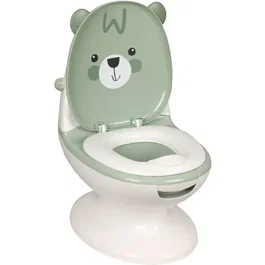 Bambisol Mini inodoro para bebés Osito de peluche verde almendra - BAM3159059053134