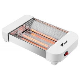 Thulos Mini Tostadora Plana Th-MTP115 300W | 2 Tubos de Cuarzo | Tuesta Todo Tipo de Pan | Superficie 180x150 mm | Fácil de Limpiar