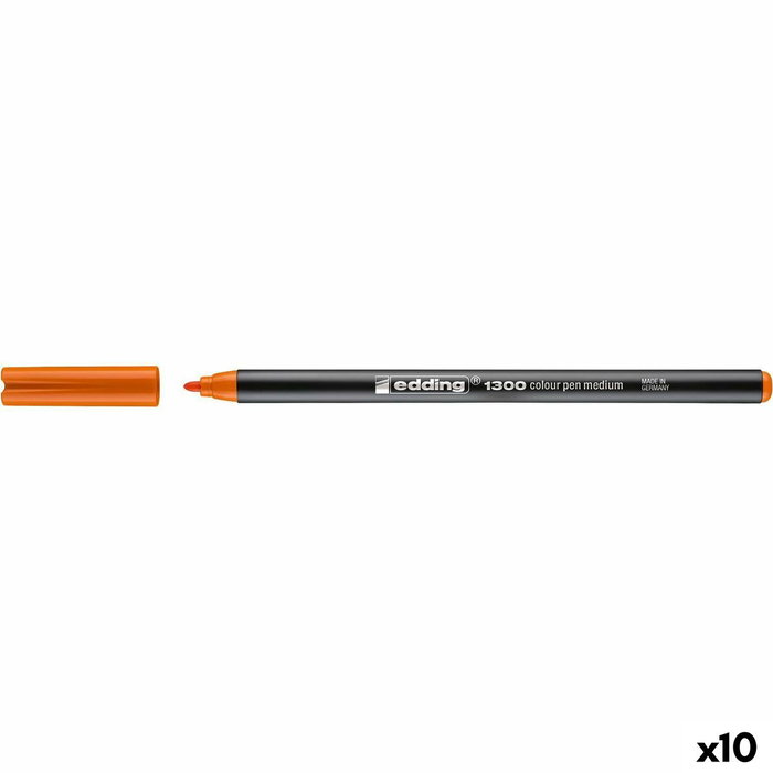 Edding Rotulador 1300 Naranja (Set de 10)