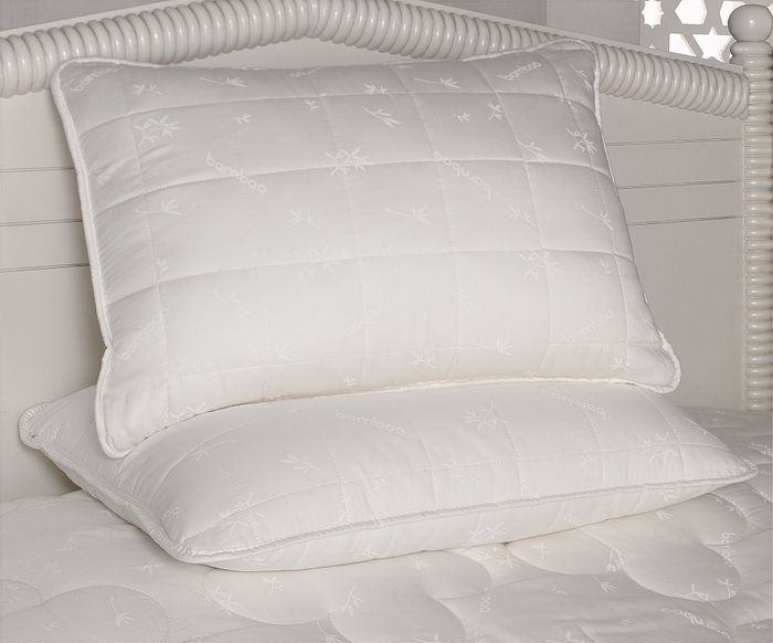 L'essentiel linge de maison Almohada de Algodón y Bambú 50 x 70 cm Confort y Transpirabilidad Mejorada