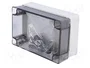 FIBOX MNX PC100/60HT Carcasa Universal de Policarbonato Gris
