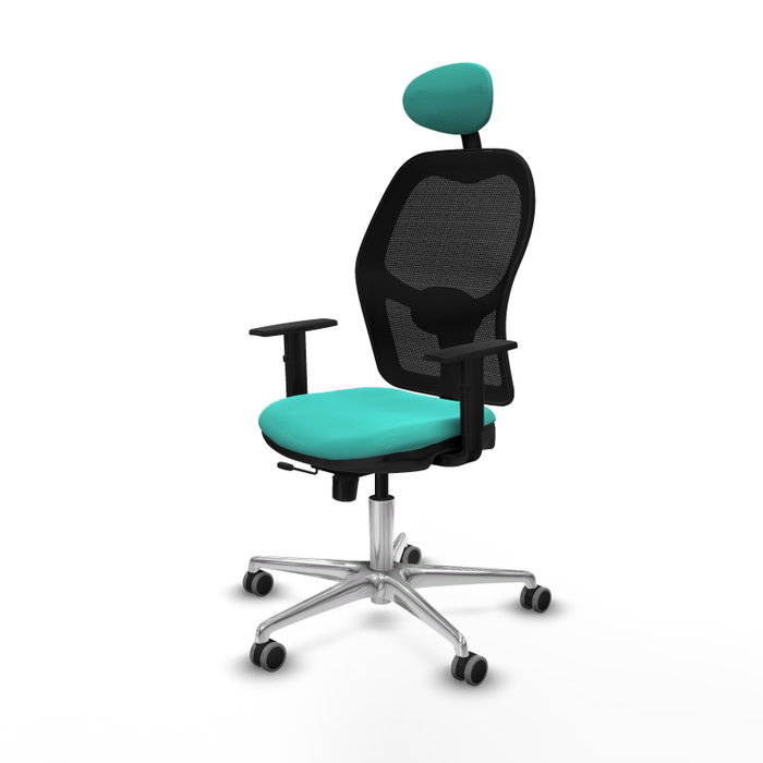 PIQUERAS Y CRESPO Silla de oficina Jorquera con mecanismo Sincro/Traslack Turquesa PIQUERAS Y CRESPO Silla de oficina Jorquera con mecanismo Sincro/Traslack Turquesa
