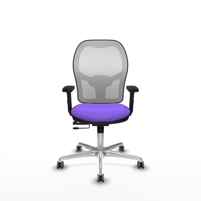 PIQUERAS Y CRESPO Silla de oficina Jorquera con mecanismo Sincro/Traslack, Lila y Blanco PIQUERAS Y CRESPO Silla de oficina Jorquera con mecanismo Sincro/Traslack, Lila y Blanco