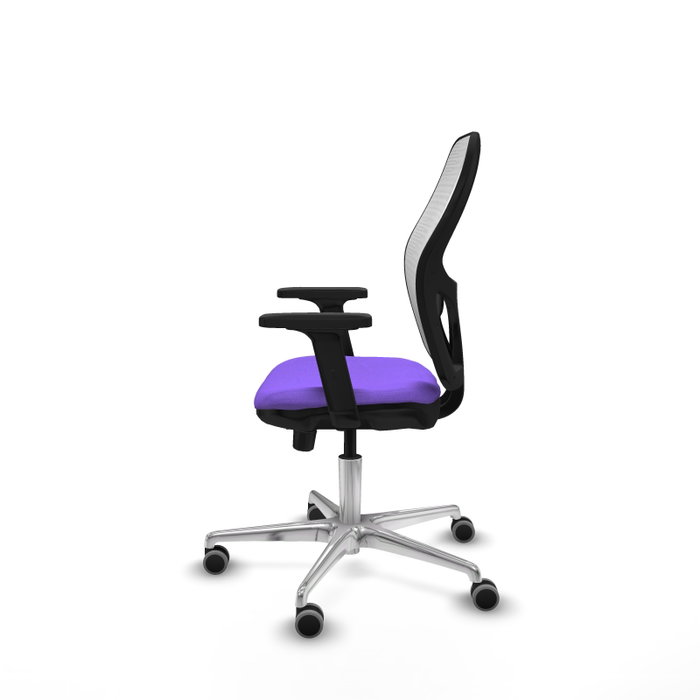 PIQUERAS Y CRESPO Silla de oficina Jorquera con mecanismo Sincro/Traslack, Lila y Blanco PIQUERAS Y CRESPO Silla de oficina Jorquera con mecanismo Sincro/Traslack, Lila y Blanco