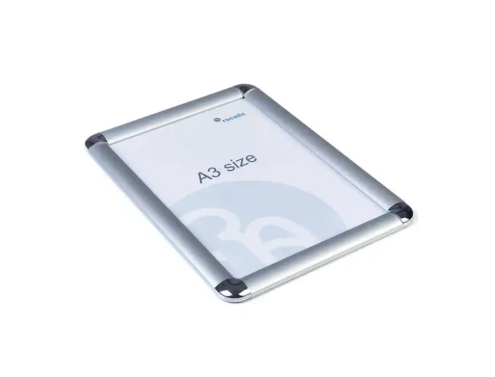 Rocada Marco Porta Anuncios CLIP Aluminio Anodizado Plata DIN A3 29,7x42 cm Rocada Marco Porta Anuncios CLIP Aluminio Anodizado Plata DIN A3 29,7x42 cm