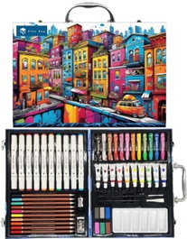 ARTIST BY ALEX BOG Set Art Studio Artist Houses con 53 piezas