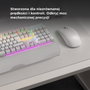 Rampage UMBRA KB-R86 Teclado Mecánico Gaming Blue Switch Blanco Layout Polaco
