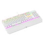 Rampage UMBRA KB-R86 Teclado Mecánico Gaming Blue Switch Blanco Layout Polaco