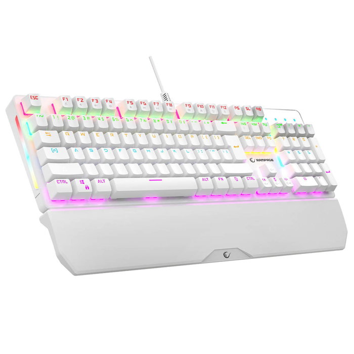 Rampage UMBRA KB-R86 Teclado Mecánico Gaming Blue Switch Blanco Layout Polaco Rampage UMBRA KB-R86 Teclado Mecánico Gaming Blue Switch Blanco Layout Polaco