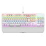 Rampage UMBRA KB-R86 Teclado Mecánico Gaming Blue Switch Blanco Layout Polaco