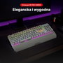 Rampage UMBRA KB-R86 Teclado Mecánico Gaming Blue Switch Blanco Layout Polaco