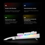 Rampage UMBRA KB-R86 Teclado Mecánico Gaming Blue Switch Blanco Layout Polaco