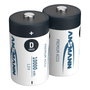 Ansmann Baterías Recargables NiMH 9300 mAh Mono D (Pack de 2)