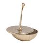 Ixia Caja Decorativa de Metal Dorado 24 x 24 x 33 cm