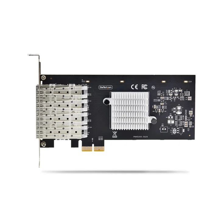 Startechcom P041 Tarjeta de Red PCIe x1 Gigabit Ethernet 2 Puertos SFP Profesional