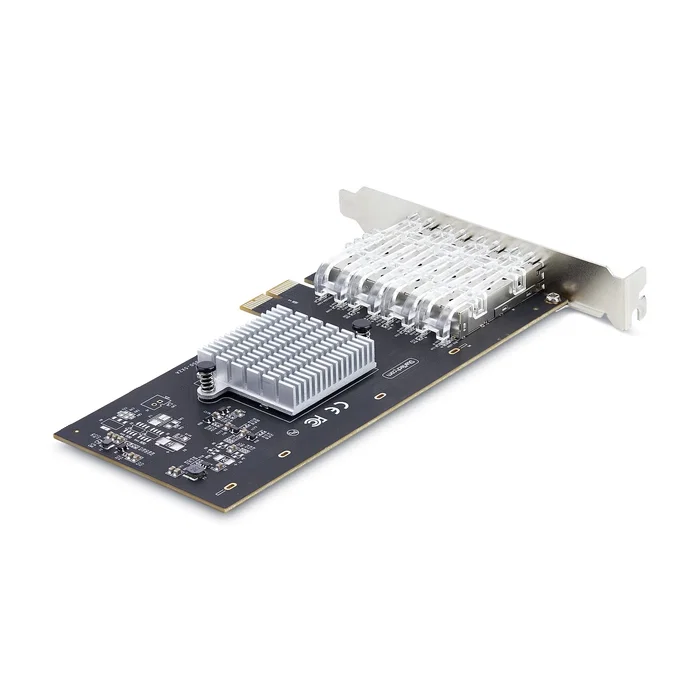 Startechcom P041 Tarjeta de Red PCIe x1 Gigabit Ethernet 2 Puertos SFP Profesional