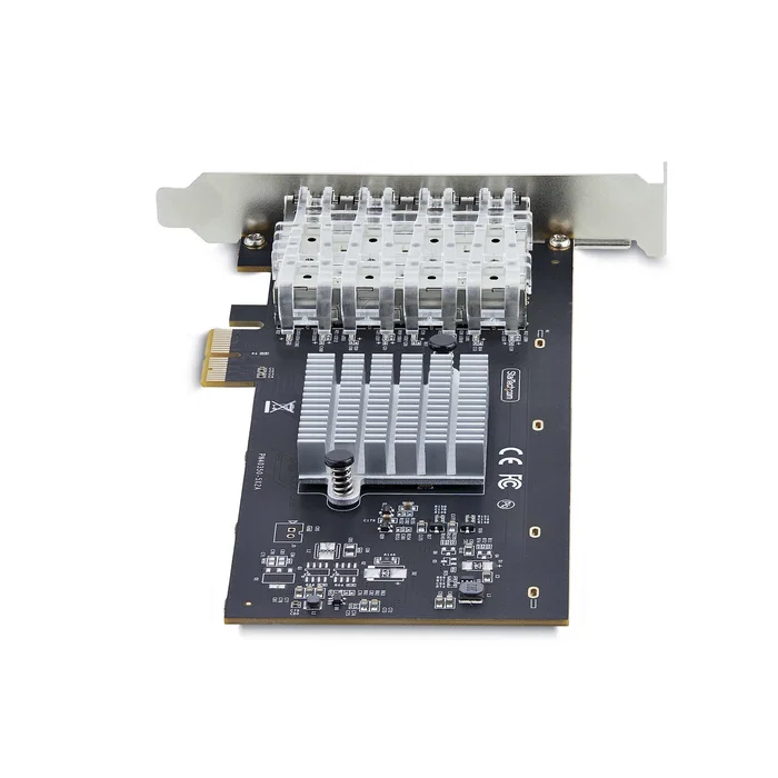 Startechcom P041 Tarjeta de Red PCIe x1 Gigabit Ethernet 2 Puertos SFP Profesional