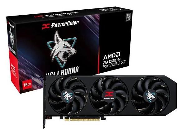 PowerColor Hellhound AMD Radeon RX 9060 XT 16GB GDDR6 OC