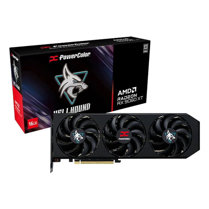 PowerColor Hellhound AMD Radeon RX 9060 XT 16GB GDDR6 OC