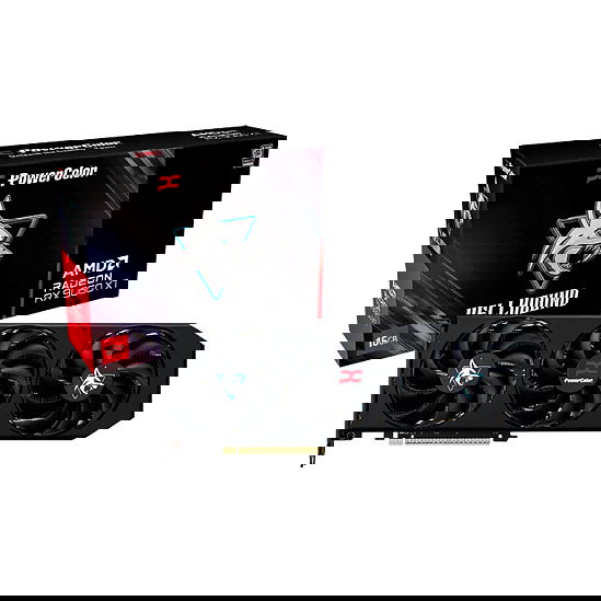 PowerColor Radeon RX 9060 XT Hellhound OC 16GB GDDR6 Tarjeta Gráfica con 3 Ventiladores PowerColor Radeon RX 9060 XT Hellhound OC 16GB GDDR6 Tarjeta Gráfica con 3 Ventiladores