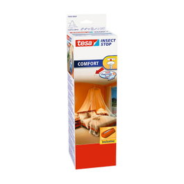 Tesa Fliegengitter Comfort con ganchos de techo, blanco