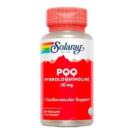 SOLARAY Pqq 30Cap. Pirroloquinolina Quinona 10 Mg Apto Veganos