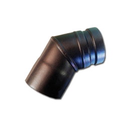 Codo vitrificado para estufa pellet 80 mm a 45º PVC08045