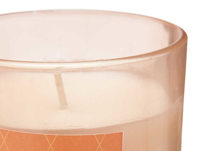 Acorde Vela Vaso 120g Jengibre, Aroma Naranja, Vidrio y Cera, Dimensiones 7x8x7 cm (Set de 12)