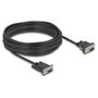 DeLOCK Cable Seriell RS-232 DB9 Hembra a DB9 Hembra con Alimentación en Pin 9, 10 m, Negro