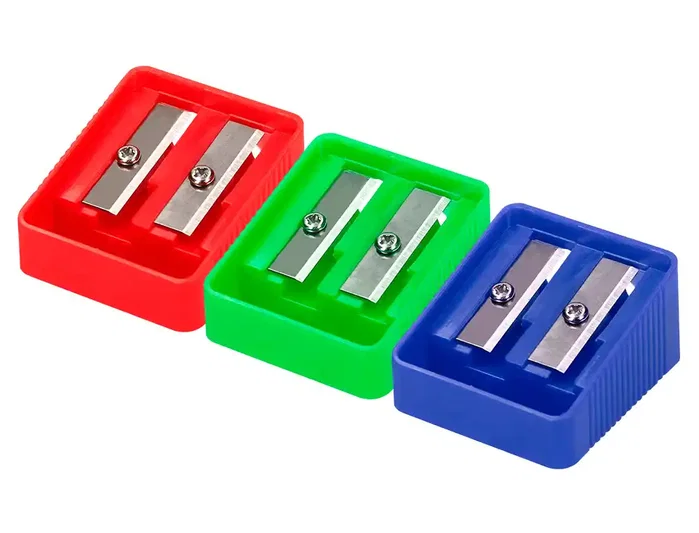 Liderpapel Sacapuntas de Plástico de 2 Usos en Colores Surtidos