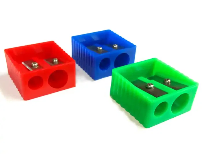 Liderpapel Sacapuntas de Plástico de 2 Usos en Colores Surtidos