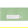 Trust 25481 Alfombrilla de Escritorio Ergonómica Benya XXL 900x430x2mm Verde - PVC Vegano, Antideslizante, para PC/Laptop