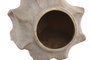 DKD Home Decor Jarrón de Gres Ondas Desgastado Beige